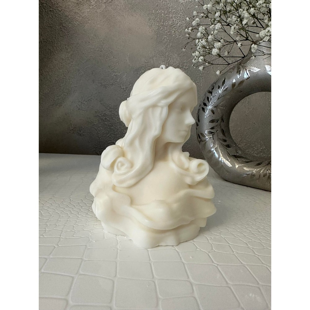 Custom Scents & Colors Goddess Statue Shaped Sculptural Candle Soy Wax Candle